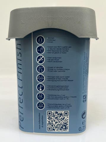 Histor Zijdeglans lak Hoornwit 6763 0,75L – nieuw, Doe-het-zelf en Verbouw, Verf, Beits en Lak, Verzenden, Wit, Nieuw, Lak
