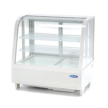 Gebaksvitrine - 100 L - 68 cm - Wit, Verzenden, Nieuw in verpakking, Koelen en Vriezen