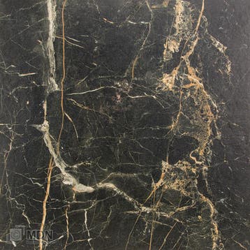 Devine black and gold mat zwarte vloertegels met gouden ader, Doe-het-zelf en Verbouw, Tegels, Verzenden, Nieuw