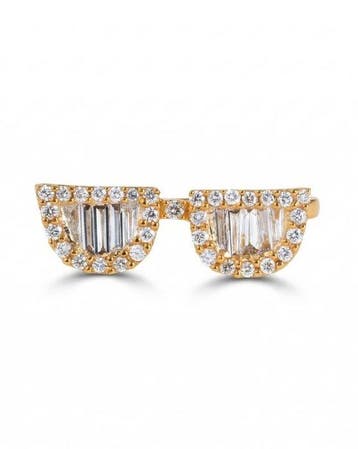 Hanger - 14 karaat Geel goud - 0.52ct. tw. Diamant, Sieraden, Tassen en Uiterlijk