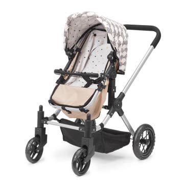 Skrallan poppenwagen 3-in-1 houten  van €119,99 voor €97,90, Ophalen of Verzenden, Nieuw