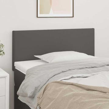 vidaXL Hoofdbord 90x5x78/88 cm kunstleer grijs, Verzenden, Nieuw, Grijs, Overige materialen