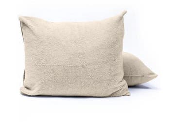 Sleeptime Teddy kussenslopen 2pack Creme 60 x 70 - 240X200/2, Nieuw