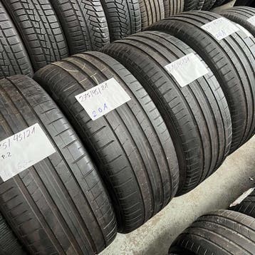 4 x Pirelli PZero 275-45-21 Zomerbanden 5,5mm, Gebruikt, 275 mm, Band(en), Personenwagen