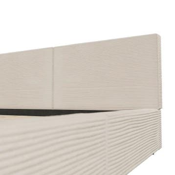 Gestoffeerd Bed Salerno - Corduroy - 180x200cm - Beige, Verzenden, Nieuw