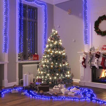 vidaXL Lichtslinger cluster met 3000 LEDs blauw PVC, Verzenden, Nieuw