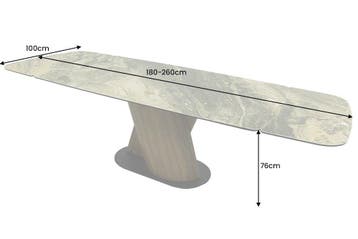 Eettafel ELEMENTS 180-260 cm, uitschuifbaar, met, Ophalen of Verzenden, Nieuw