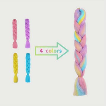 3x Jumbo Braids Haar Extensions - 24 Inch Synthetisch Vlecht, Verzenden, Nieuw