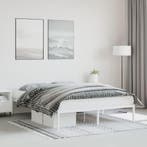 vidaXL Bedframe metaal wit 160x200 cm, Huis en Inrichting, Slaapkamer | Bedden, Verzenden, Wit, 200 cm, Metaal