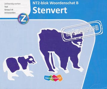 Stenvert Antwoorden NT2 Blok Woordenschat B, Boeken, Schoolboeken, Verzenden, Nieuw