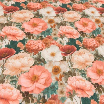 AA230 - Decoratieve stof - Fiori Country Chic - Meubelstof -
