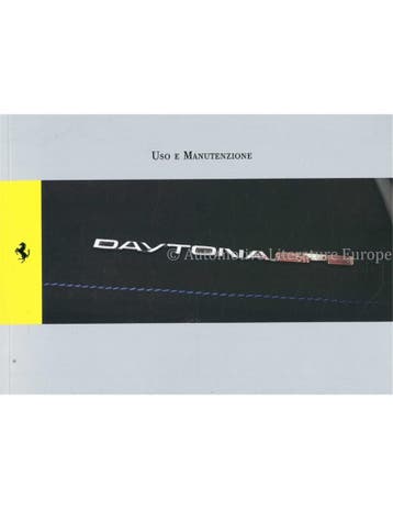 2022 FERRARI DAYTONA SP3 INSTRUCTIEBOEKJE ITALIAANS