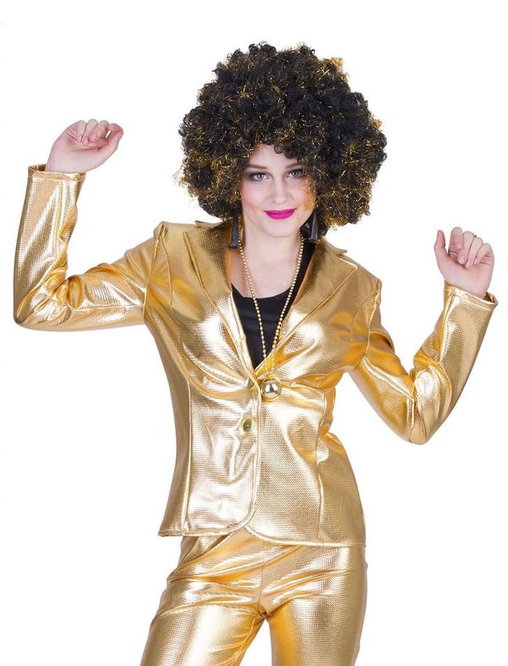 Gouden disco colbert dames, Kleding | Dames, Carnavalskleding en Feestkleding, Nieuw, Ophalen of Verzenden