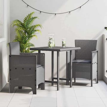 vidaXL Tuinstoel 2 st Lichtgrijs Polypropyleen, Tuin en Terras, Verzenden, Nieuw