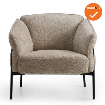 Luxe kamerstoel - Beige teddy stoffering, Vergader- of Presentatieruimte, Ophalen of Verzenden, Nieuw zonder verpakking, Stoel