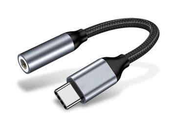 verloop stekker USB-C naar mini jack - met DAC, Ophalen of Verzenden, Nieuw