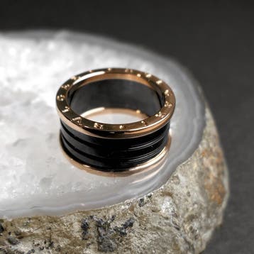 BVLGARI rosé gouden ring B.zero1, Sieraden, Tassen en Uiterlijk, Ringen, Gebruikt, 20 of groter, Heer, Ophalen of Verzenden