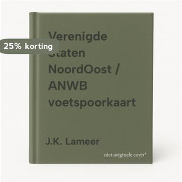 Verenigde Staten NoordOost / ANWB voetspoorkaart J.K. Lameer, Boeken, Reisgidsen, Verzenden, Gelezen, J.K. Lameer