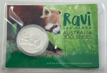 Ravi Red Panda 1 oz 2018 (Frosted UNC) (3.000 oplage), Verzenden, Munten