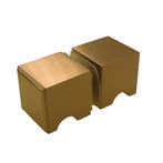Douchedeurknop vierkant 30mm - Goud, Ophalen of Verzenden, Nieuw