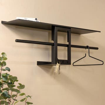 Spinder Design Luno Small 100 wandkapstok - zwart, Verzenden, Nieuw