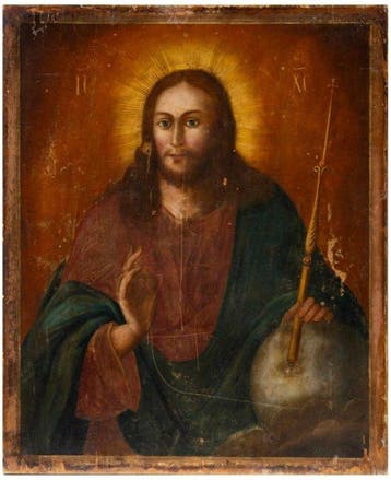 Icoon - Christus Pantokrator - Hout