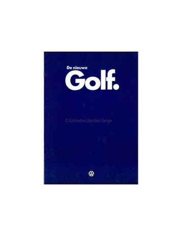 1983 VOLKSWAGEN GOLF BROCHURE NEDERLANDS, Nieuw, Volkswagen, Author
