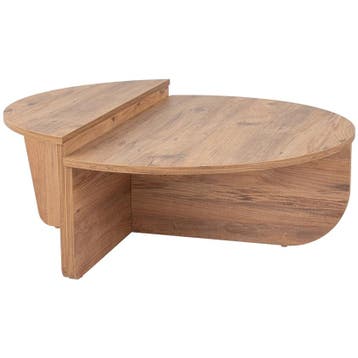 Evila Salontafel - Houtkleurig - Nieuw/Ongebruikt - Melamine, 50 tot 100 cm, Nieuw, Scandinavisch, 50 tot 100 cm