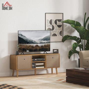 Stijlvolle TV Meubel met 2 Lades en Open Vakken - 110cm Bree, Verzenden, Nieuw