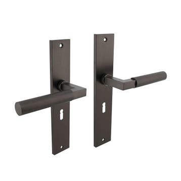 Intersteel Deurkruk Bau-Stil op schild sleutelgat 56mm -, Verzenden, Nieuw