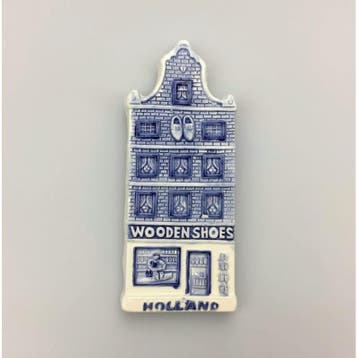 Magneet delftsblauw klompenwinkel Holland, Ophalen of Verzenden, Nieuw
