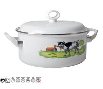 Braadpan stoofpan met deksel Ø 22cm gegoten aluminium geg.., Verzenden, Nieuw