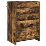 vidaXL Badkamer Onder Wasbak Kast Gerookt eiken 56 x 37,5 x, Verzenden, Nieuw