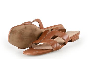 Manfield Slippers in maat 37 Bruin, Slippers, Bruin, Verzenden, Zo goed als nieuw
