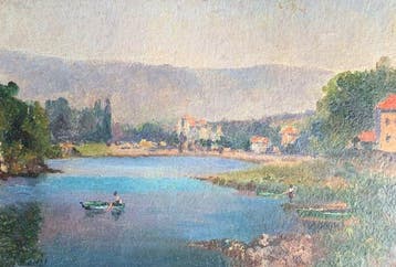 Bovis - La Saône, Antiek en Kunst, Kunst | Schilderijen | Klassiek