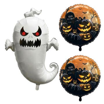 Halloween Folieballonnen - Spook of Skelet, Ophalen of Verzenden, Nieuw