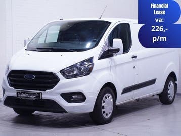 Ford Transit Custom 2.0 TDCI 130 pk L2H1 Trend Airco, Camera, Stof, Gebruikt, Euro 6, Wit