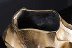 Handgemaakte vaas LIQUID 25cm goud metaal gehamerd design -, Huis en Inrichting, Woonaccessoires | Vazen, Ophalen of Verzenden