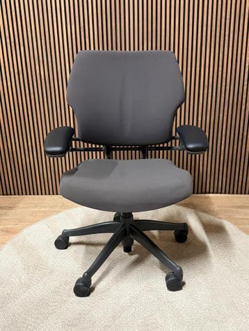 Refurbished Humanscale Freedom - Nieuwe Stof - Incl Garantie, Verzenden, Zo goed als nieuw, Grijs, Bureaustoel