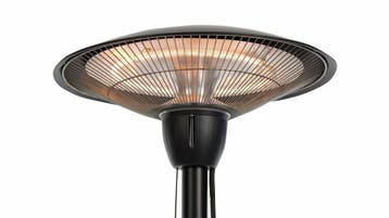 Barcelona Helder Staande halogeenstraler Zwart 1500 Watt, Verzenden, Nieuw