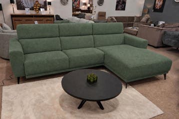 Loungebank Enschede - hoekbanken - Groen, Huis en Inrichting, Nieuw, 150 cm of meer, Stof, 250 tot 300 cm