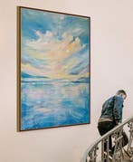 Irina Morisch - Aurora Nr.4 - XXL seascape artwork-, Antiek en Kunst