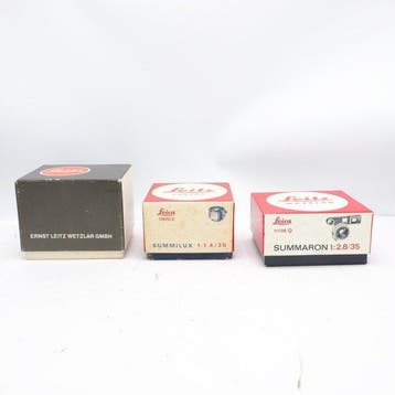 Leica lensdozen (leeg, 3 stuks) (9030) Camera-accessoires