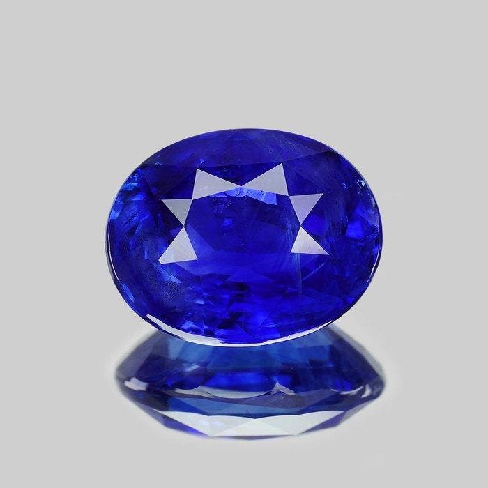 1 pcs Blauw Saffier - 4.05 ct - Gemological Institute of, Sieraden, Tassen en Uiterlijk, Edelstenen