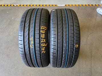 225/40/18 92W PIRELLI P7 ZOMERBANDEN 7,8MM PROFIEL 2X, Ophalen, 18 inch, Gebruikt, Band(en)