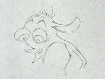 The Ren & Stimpy Show - 1 Originele animatietekening uit de, Nieuw in verpakking
