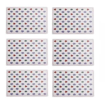 Boerenbont Placemat 30 x 45 cm set van 6 (Huishouden), Huis en Inrichting, Keuken | Servies, Verzenden, Nieuw, Aardewerk, Overige typen