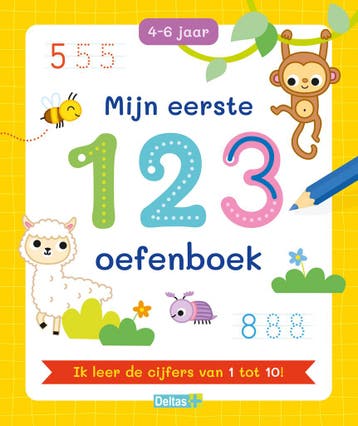 Mijn eerste 123 oefenboek (4-6 j.), Ophalen of Verzenden, Nieuw