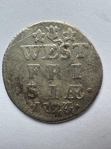 Nederland, West-Friesland Wapenstuiver 1723/24 (Zonder