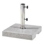 Parasolvoet Bomba parasolhouder graniet vierkant 38x38x6,5 c, Verzenden, Nieuw